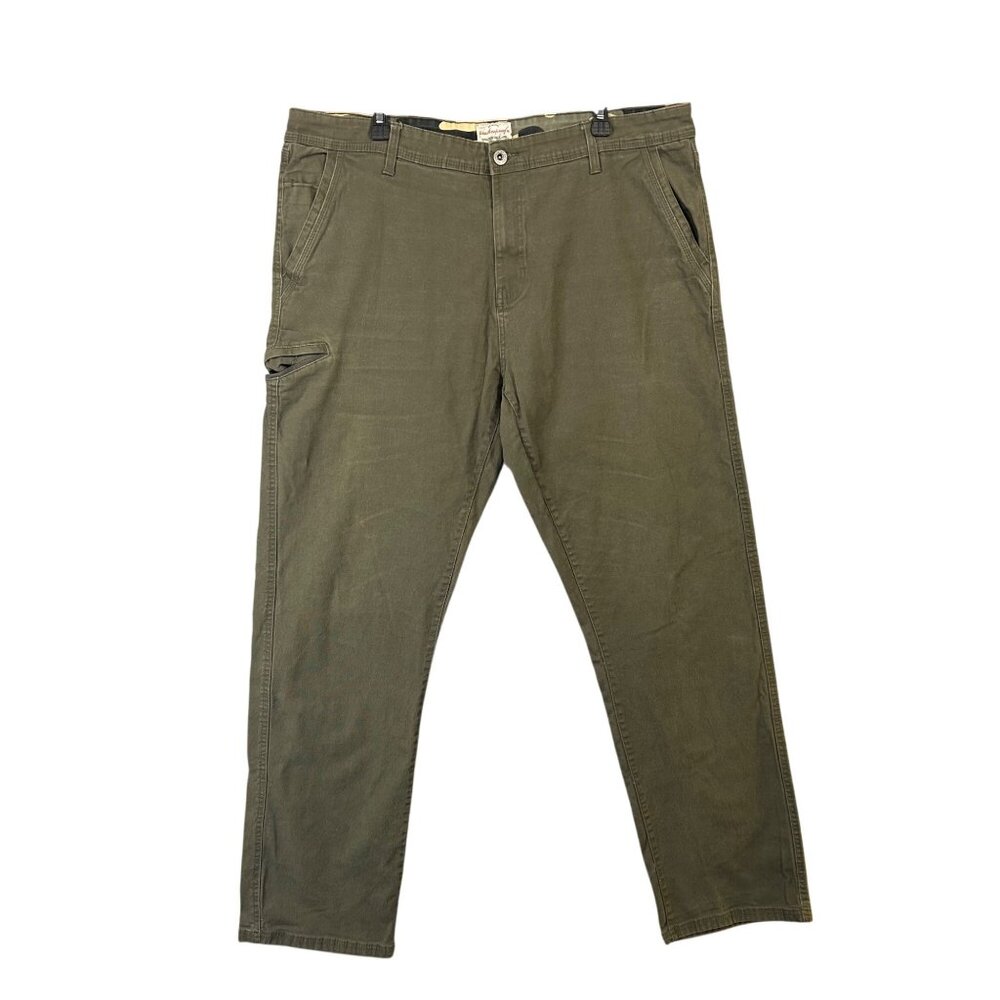 Weatherproof Vintage Green Olive Pants Mens 40X34 Relaxed Fit GUC